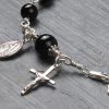 Men's Black Onyx Rosary Bracelet