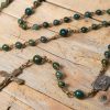 Moss Agate Rosary Beads