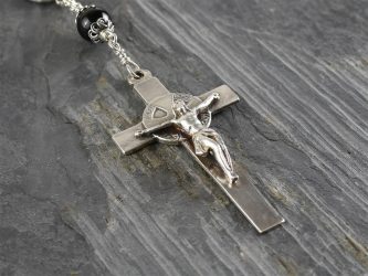 Extra Large Black Tourmaline Single Decade Rosary Hand-Made