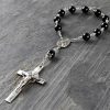 Extra Large Black Tourmaline Single Decade Rosary Hand-Made