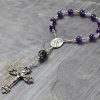Amethyst Single Decade Rosary in Sterling Silver
