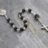 Hand-Made Black Tourmaline Single Decade Rosary
