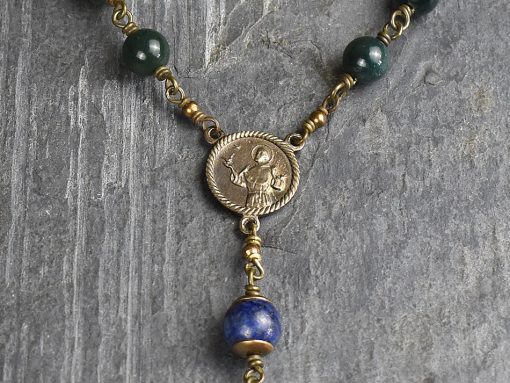 St Francis of Assisi Rosary - Hand made in bronze