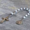 Hand-made saint-benedict-angel-stone-rosary